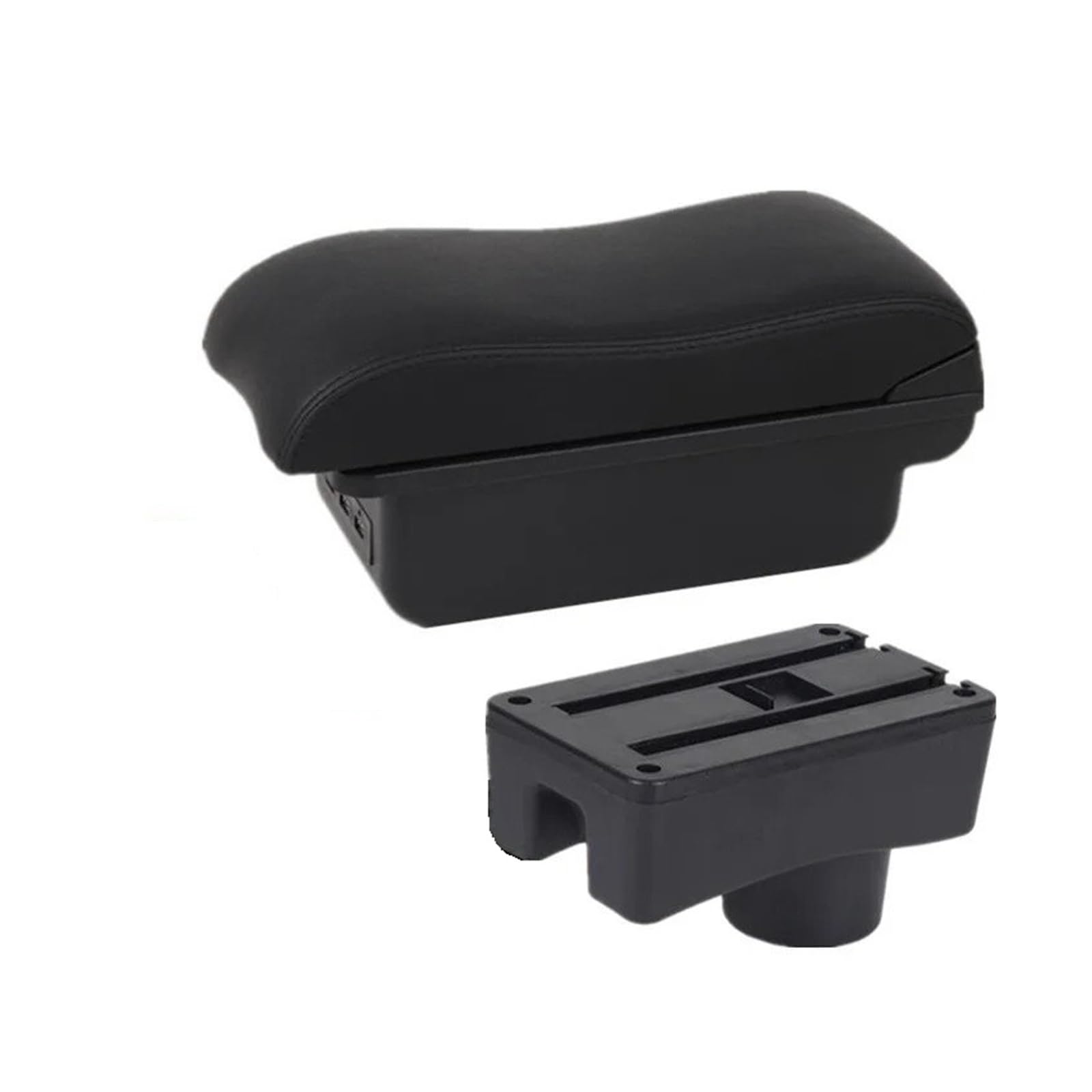 Hguvsjd Armrest Box For Hyundai For Accent For Tagaz Armrest Storage Box Interior Dedicated Retrofit Accessories Car Armrests(B Black line 3USB)