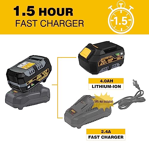 Rida RBP204001US 20V Cordless Tool Battery Packs Lithium-Ion 4.0 Ah Battery thumb #5