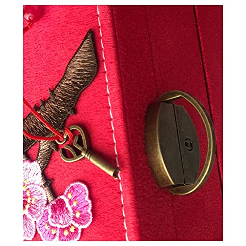 Sublimez votre coiffeuse grâce à la boîte à bijoux vintage brodée style chinois