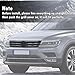 MotorFansClub 6Pcs Front Grille Cover Molding Trim Fit for Volkswagen VW Tiguan 2017 2018 2019 2020 2021, Black