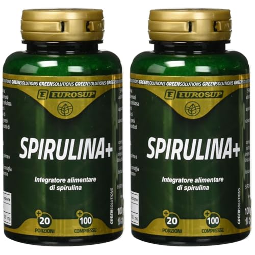 EUROSUP Spirulina+ - Barattolo da 100 Compresse (Confezione da 2)
