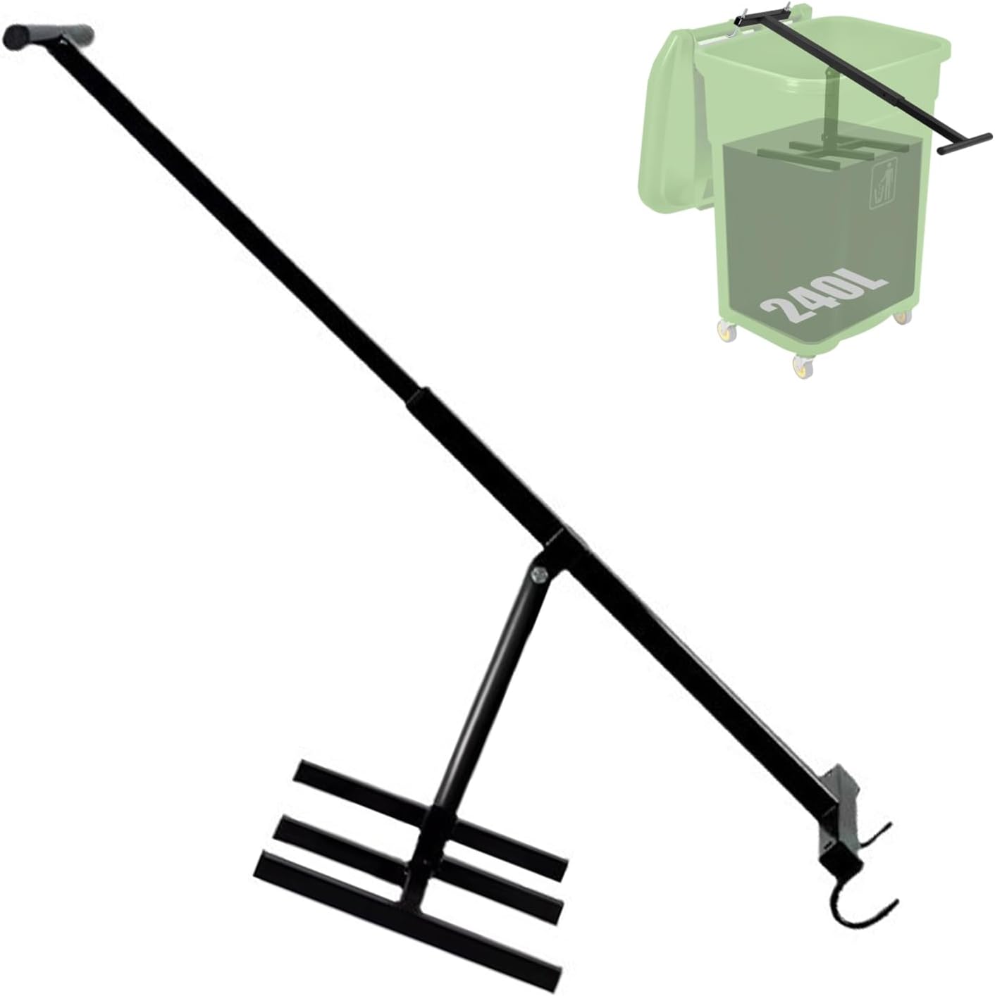 Bin Compactor, Household Wheelie Bin Compactor, Manual Trash Squasher, Plate Compactor Trash Can,for Restaurants