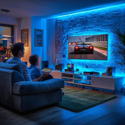Image of LED Strip Lights 24V COB, ICE Blue, Dimmable led Lighting16.4ft (Kit) | Dotless High Density, 7.2W /m, 8mm Width, Cuttable Flexible for Home DIY Commercial decoration projects