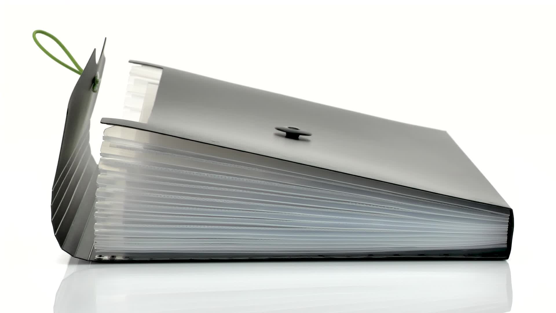 Cartella Portadocumenti D.RECT A4 - 12 Scomparti, Chiusura Elastica, Blu, Ideale Per Ufficio E Viaggi