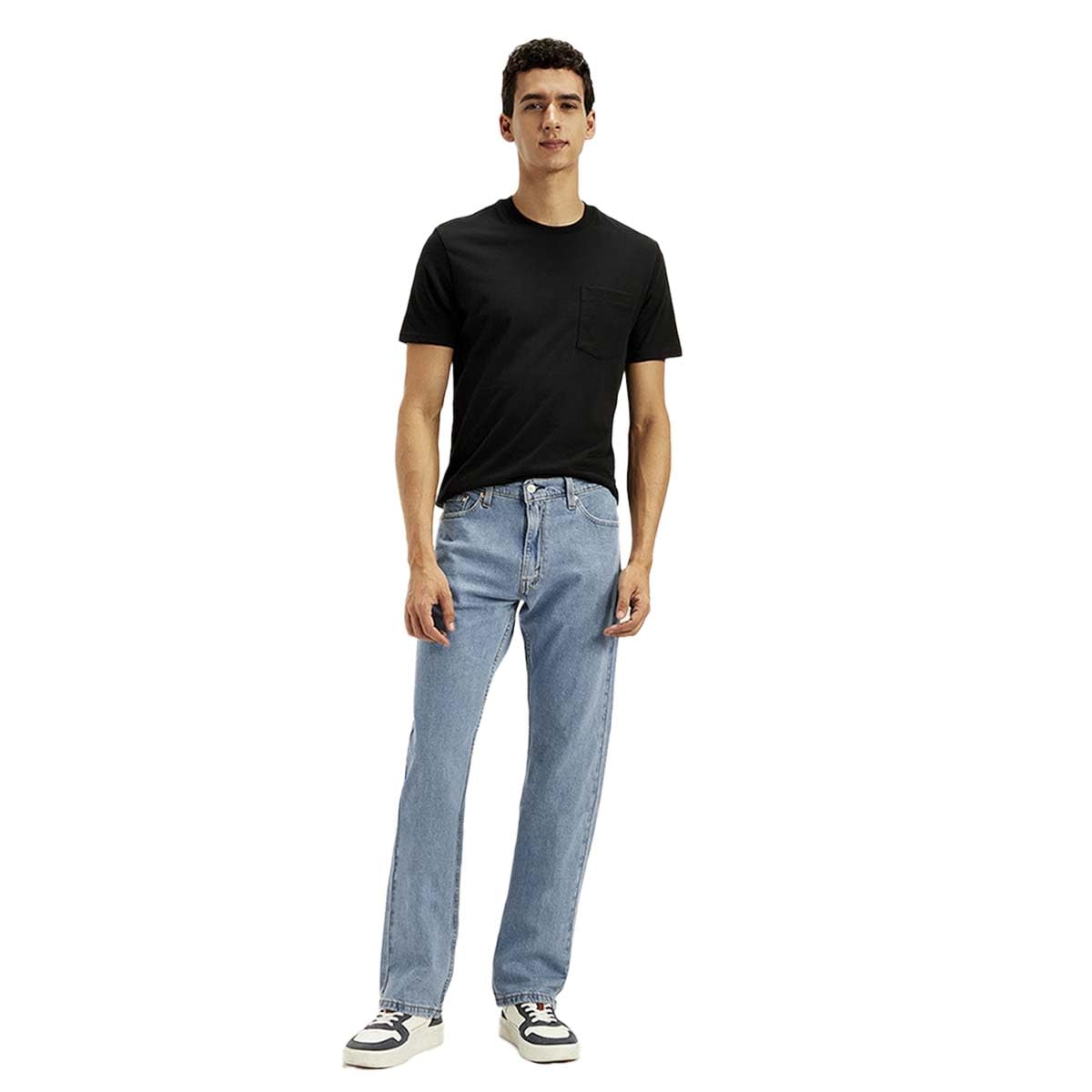 levi's Men's Mid Indigo Straight Fit Mid Rise Jeans-picture-17