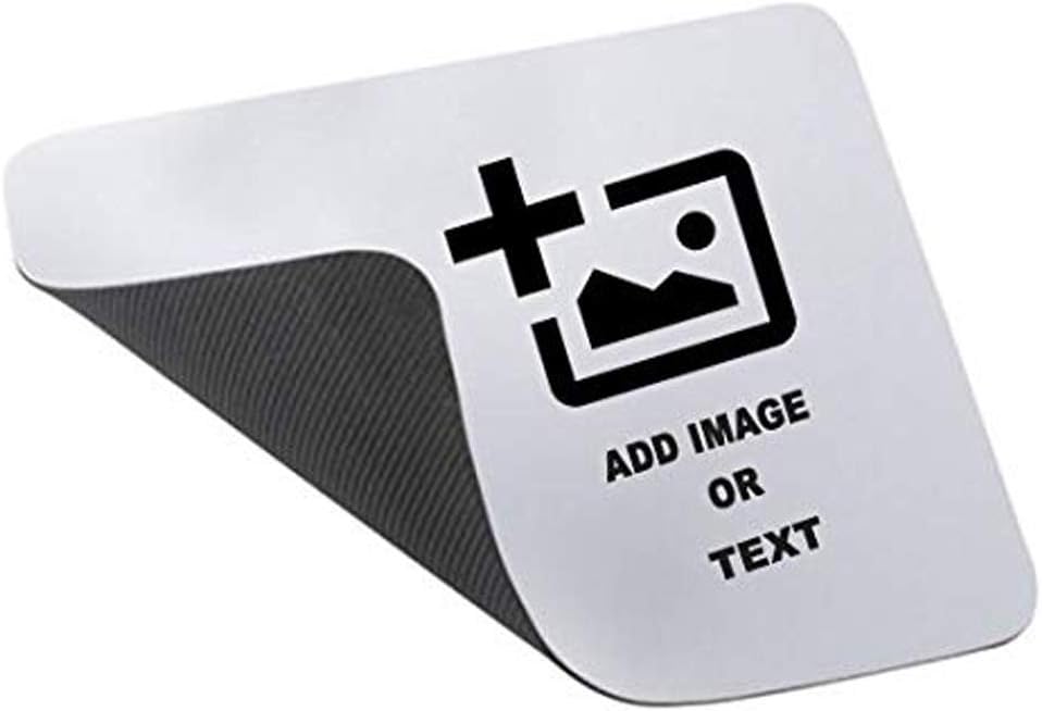 Customized/Personalized On Rubber Base Mat Finish Mouse Pad for PC/Laptop - (Your Own Logo, Text Or Photo)