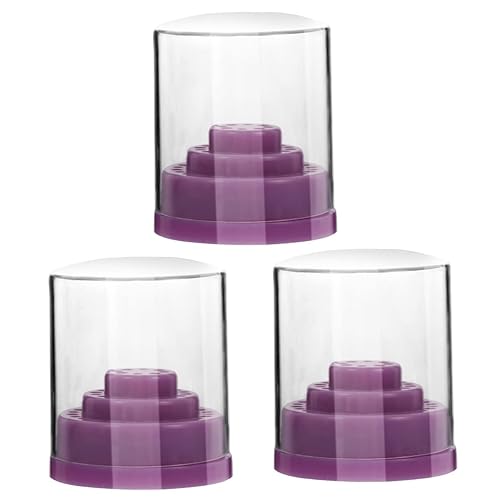 Miniatura 10 de Caja de almacenamiento de cabeza de molienda 48 agujeros Brocas de taladro de uñas Estuche de brocas vacías Pantalla de brocas de uñas Organizador