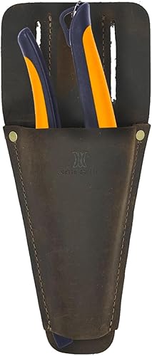 Miniatura 4 de Funda de podadora de cuero de jardín,Funda de herramienta para tijeras de podar de jardinería,Cubierta protectora de tijera duradera