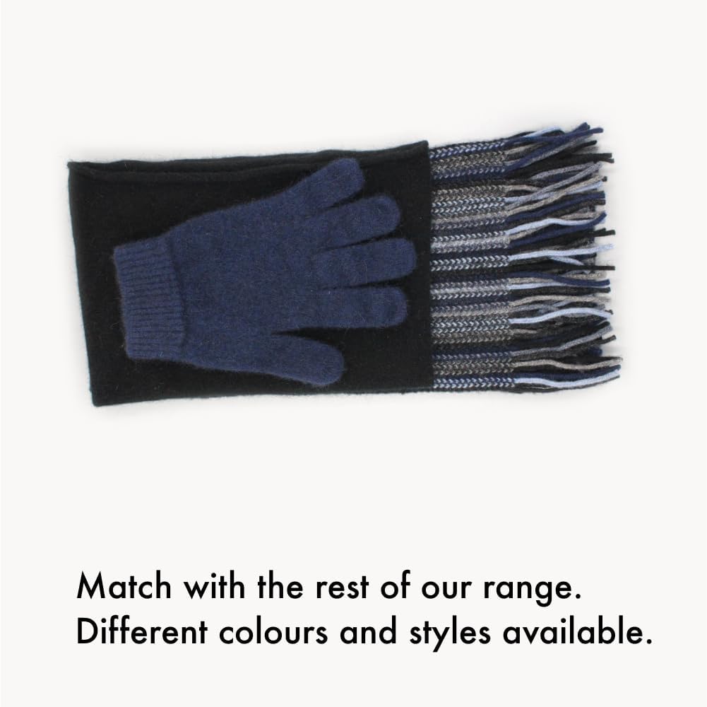 Native World Possum Merino Wool Multi Striped Scarf - Warm Winter Scarf for Women, Ladies Mens Soft Scarf Wrap