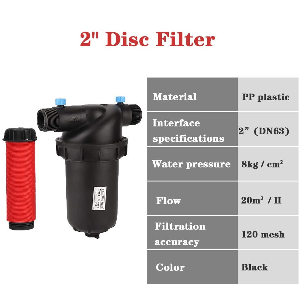 Filtros, Malla 120, Filtro De Malla For Riego De Jardín, Pulverizador, Conector De Tubería For Riego Por Goteo(Cc10)