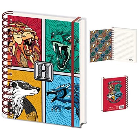 HARRY POTTER Hogwarts House Animals Wiro Notebook Cover