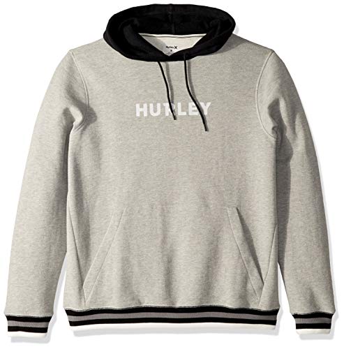 Hurley M East Coast Fleece Pullover Sudaderas, Hombre, dk Grey Heather, XL
