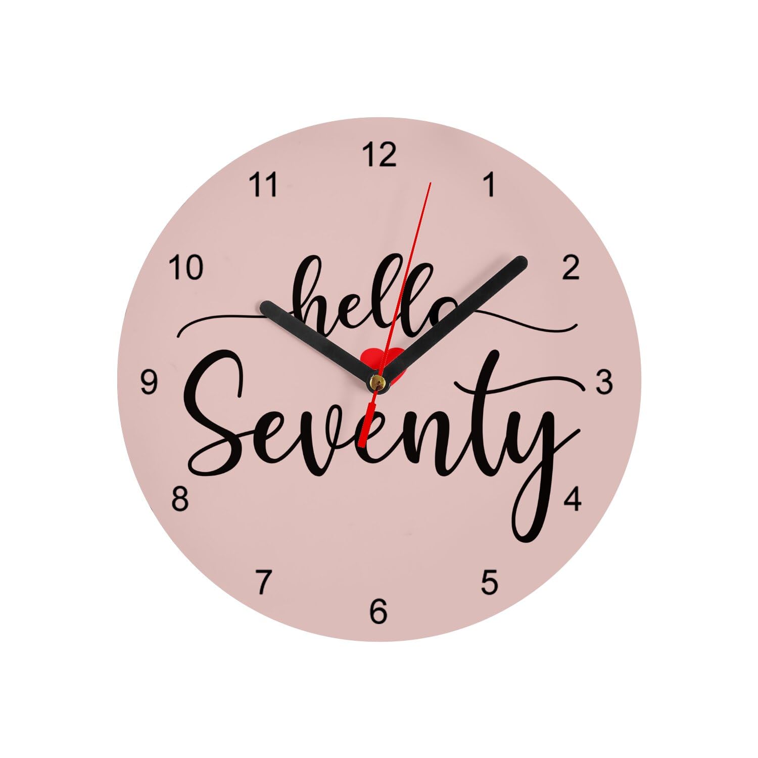 Horloge Murale en Verre Rose dans la Cuisine : Décoration Anniversaire 70 Ans