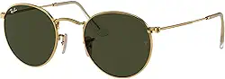 Óculos de Sol Ray-Ban Round Metal 0RB3447L 001 Tam 50
