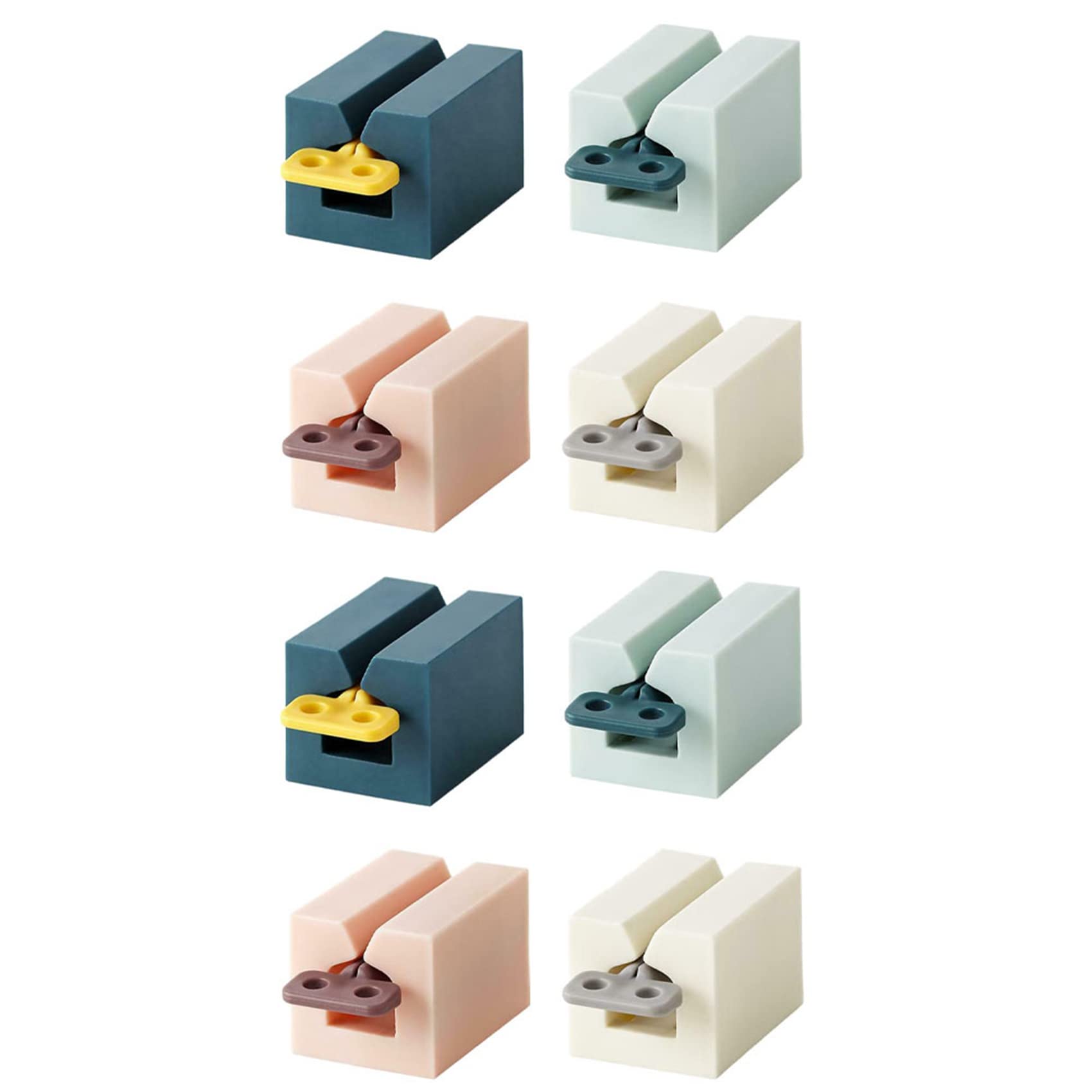Hndhbfgrt 8Pcs Multifunctional Toothpaste Tube Squeezer Plastic Tooth Paste Holder Dispenser