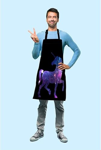 Miniatura 8 de Beabes Delantal azul claro del babero del delantal de la cocina del tartán a cuadros para el hogar del restaurante del chef