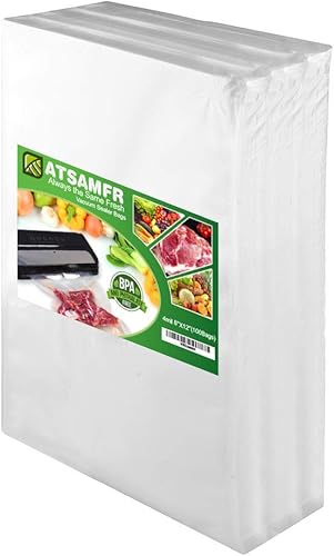 Bolsas de alimentos selladoras al vacío de 4 mil de 100 galones de tamaño grande de 11 x 20 pulgadas sin BPA, resistentes, ideales para