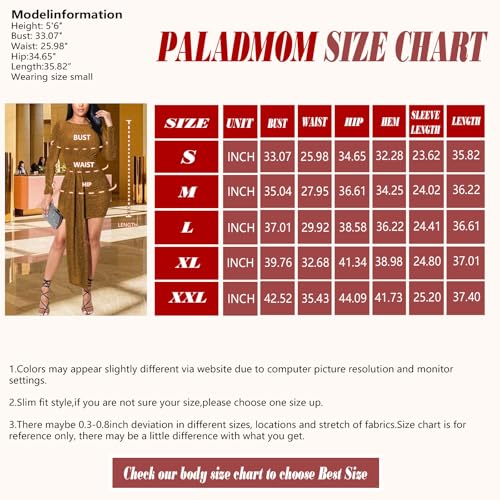 Image of Women's Casual Round Neck Long Sleeve Night Club Party Sexy Sparkly Bodycon Wrap Mini Dress