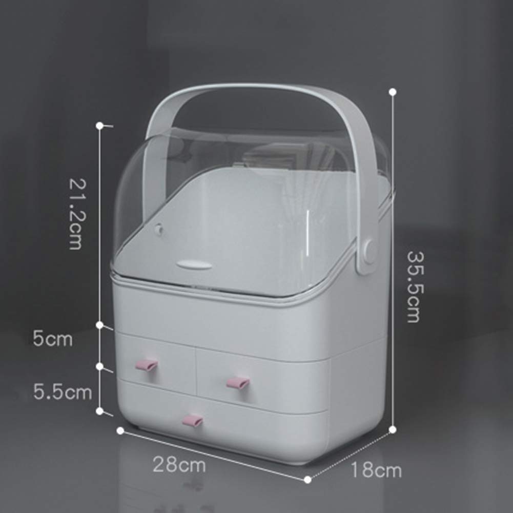 Caja Organizador de Maquillaje Organizador Cosméticos, cajón de Maquillaje Ajustable, se Adapta a Joyas, cepillos, Barras de Labios y cremas Saludable