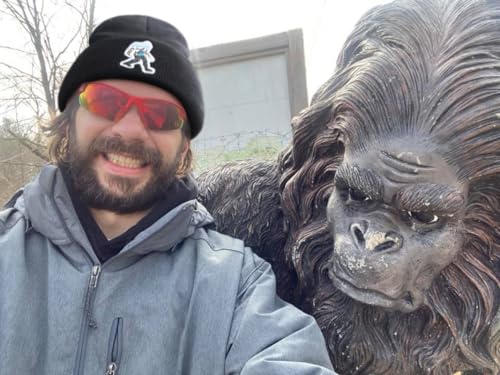 Image of Bigfoot Beanie for Men - Sasquatch Hat Winter Knit Cuffed Beanie for Women - Bigfoot Gifts for Christmas & New Year