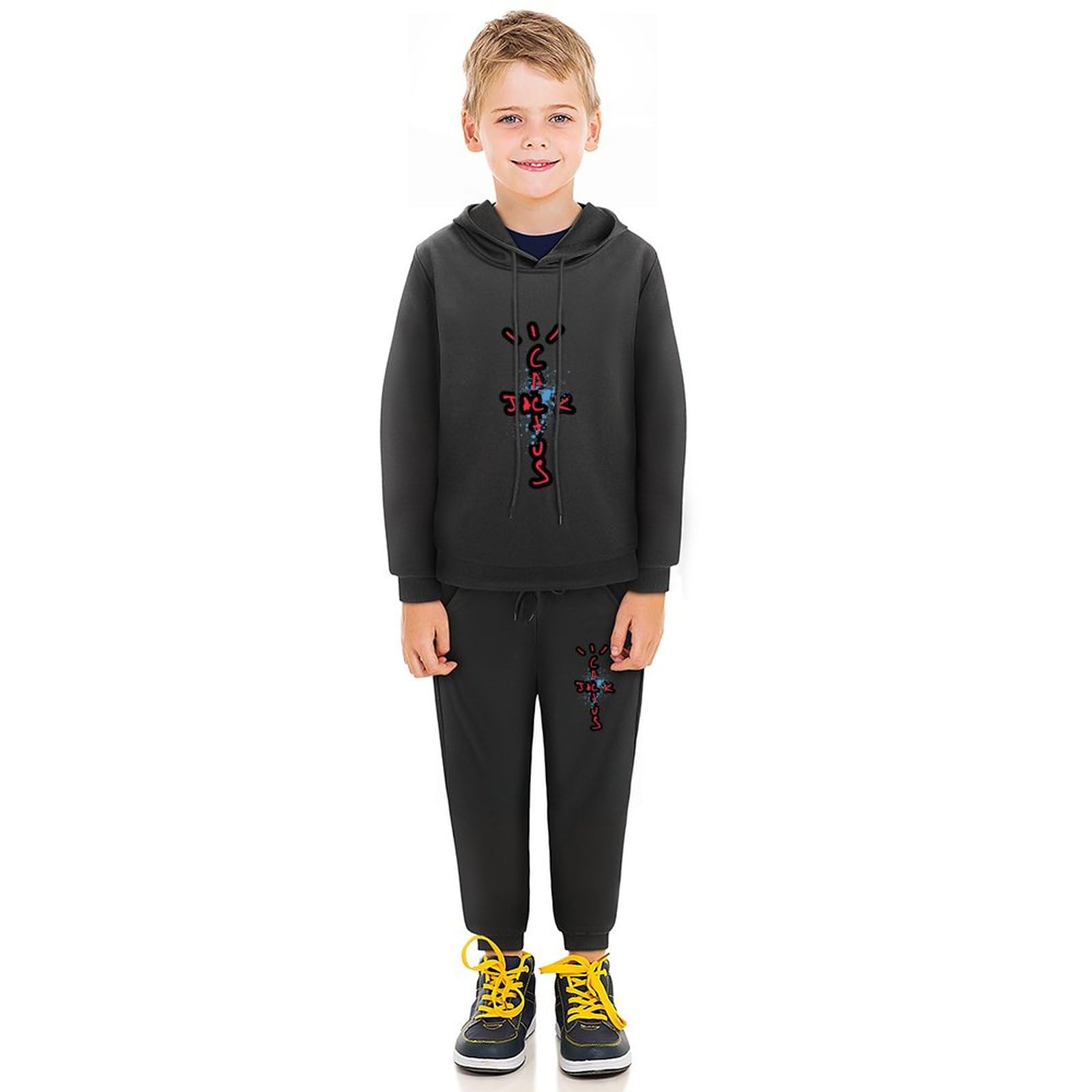 Amazon.co.jp: 子供服 パーカー 上下セット トラヴィス スコット 