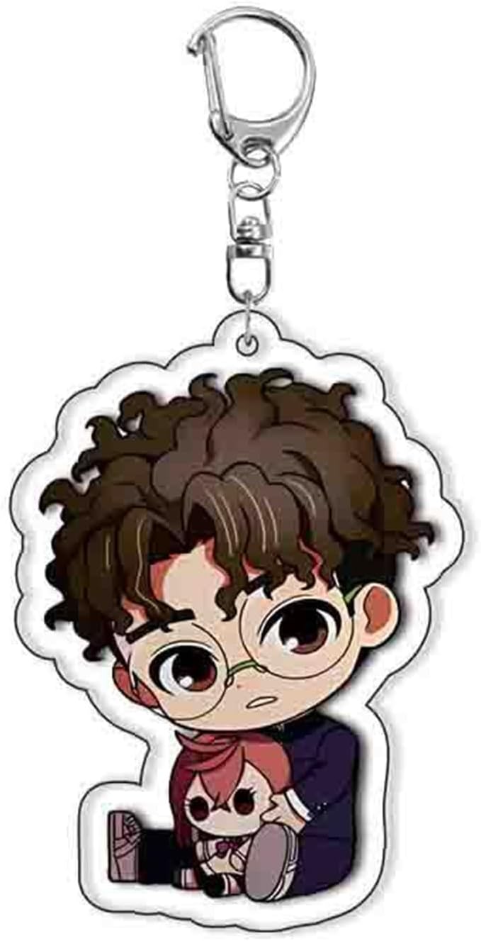 Set of 6 Anime DanDaDan Acrylic Keychain Momo Pendant Key Chain image 4