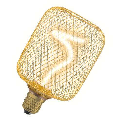 Osram carrée DECOR à filament spiralé, verre transparent doré sans plomb,