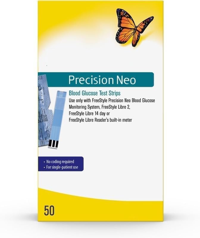 Precision Neo Blood Glucose Test Strips, 50x2