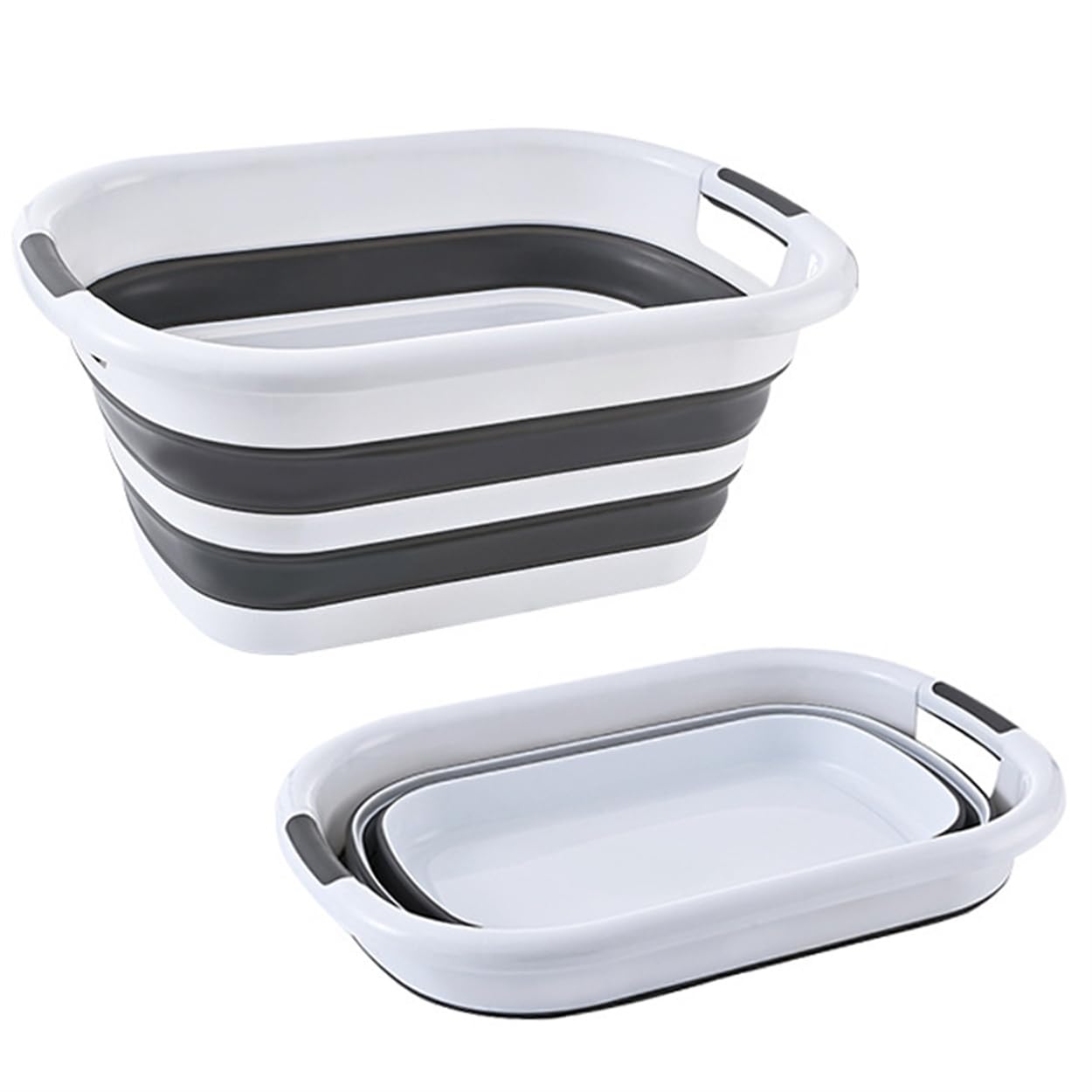 TOMVAES Household Foldable Storage Basket Multifunctional Large Capacity Laundry Basket Dirty Clothes Basket Snack Toy Storage (Big)