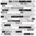 STICKGOO Thicker Design Peel and Stick Tile Backsplash, 12”×12”Stick on Backsplash for Kitchen, Self Adhesive Tile for Kitchen Backsplash and Bathroom(10 Sheets, Carrara Grey)
