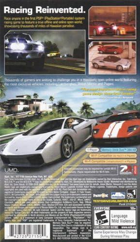 Test Drive Unlimited - Sony PSP [video game]