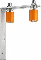 Guia Duplo NY Longo com Rolete 28x35mm com Acabamento Zincado para Portão/Porta de Correr