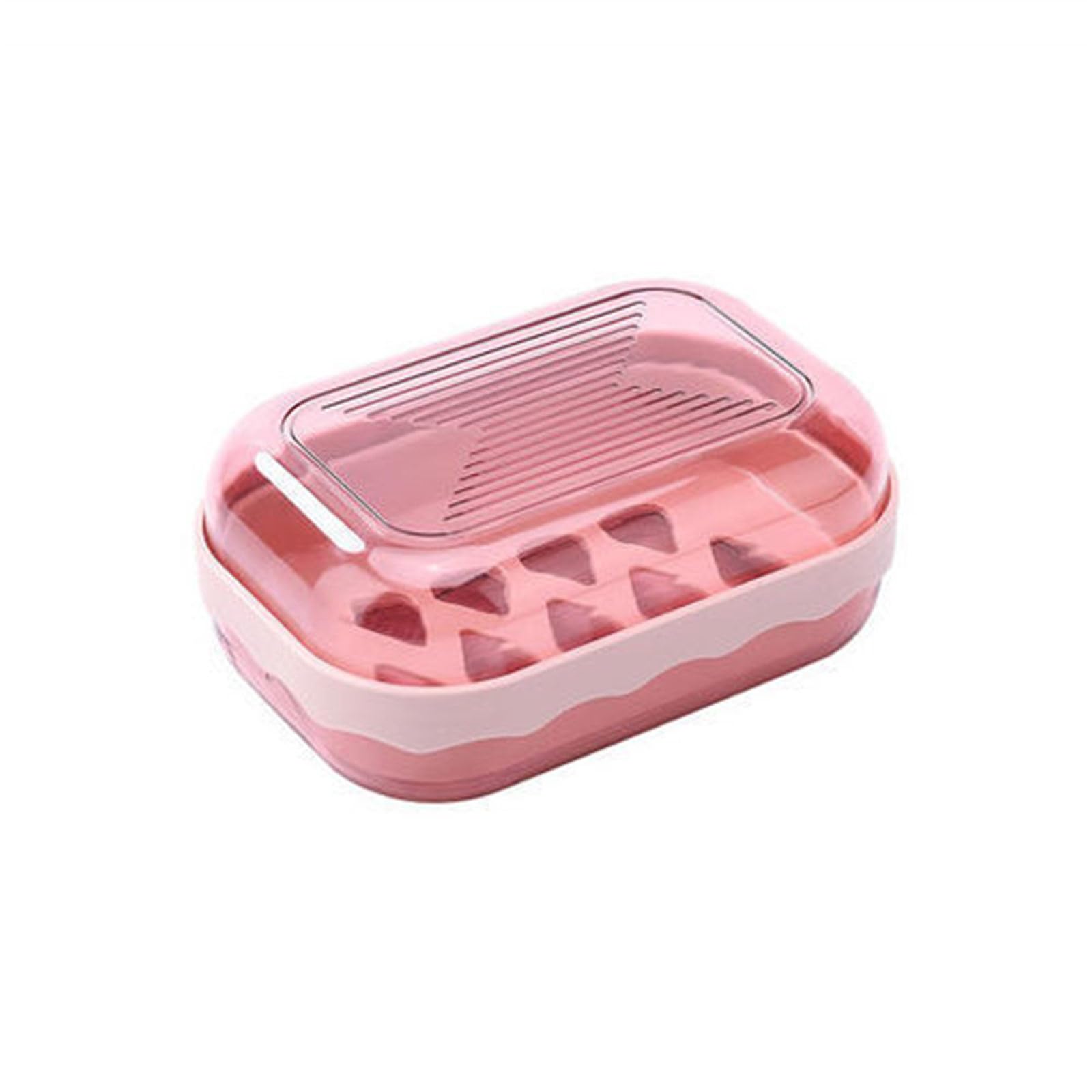 Portable Soap Tray Shower Accessories Drainage for Outdoor Trip Bathroom Travel Container with Cover Decorative Case Quick Dry for Sink Adhesive Bathroom Accessory