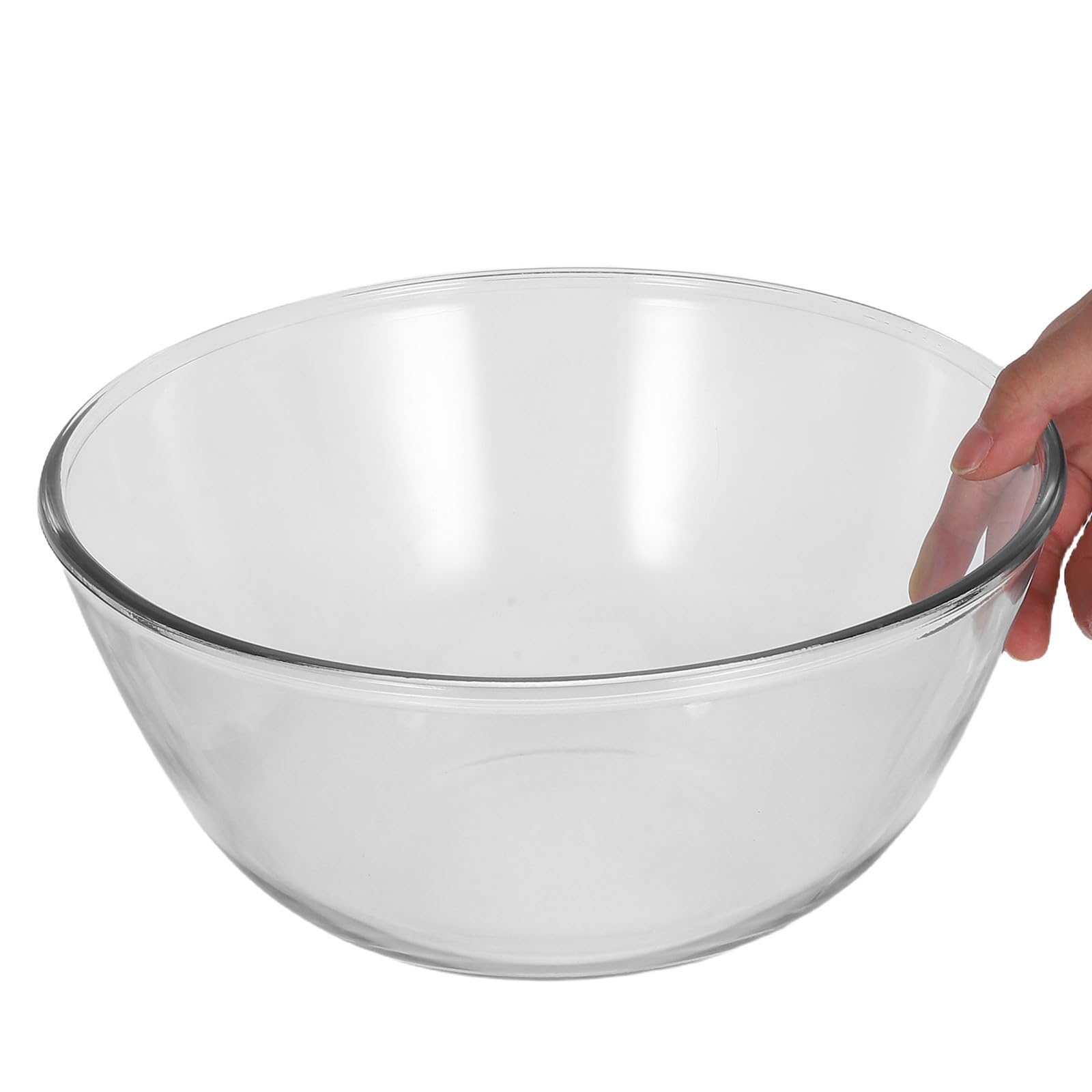 Bol en Verre Borosilicaté Grosse Capacité, Facile à Nettoyer Finition Soignée, Cuisine et Service de Fruits