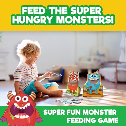 Image of EINSTEIN BOX Feed The Monster Game for Kids 2-5 Years Old | Toys & Gifts for Boys & Girls | Learning & Education Games | Birthday Gift for Ages 2,3,4,5