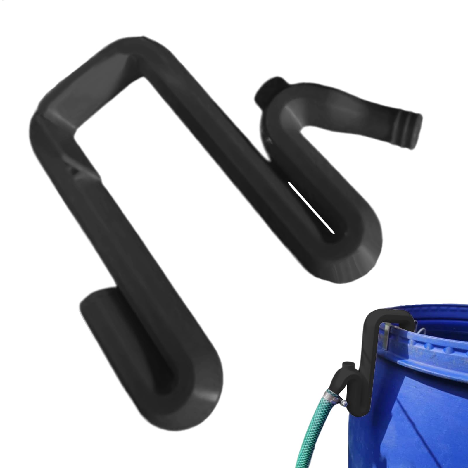 Tubo de desbordamiento de cubo: manguera de drenaje de agua que ahorra espacio para autocaravana, hogar, baño, jardín, patio trasero y balcón, solución de desbordamiento fácil de instalar para cubos