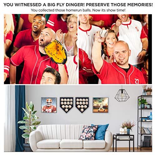 image for flybold Baseball Display Case Baseball Cabinet with UV Protection Acry