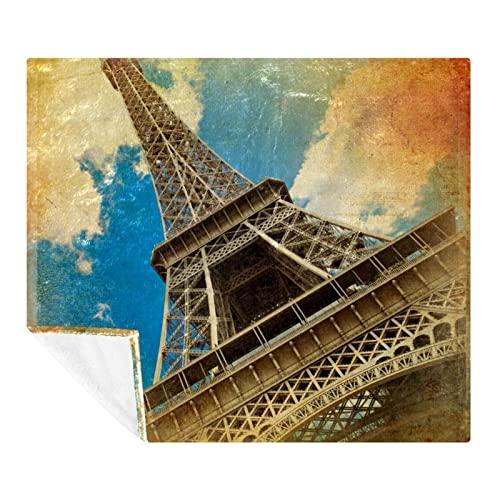 Couverture Polaire de Literie Décorative Chambre et Canapé Paris - 2