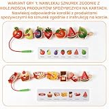 runpeak Zabawka edukacyjna z koralików od 3 lat, 430 g, 18 drewnianych koralików do nawlekania, z workiem do przechowywania, zabawka edukacyjna 3D, gładka i bez zadziorów, wspomaga motorykę precyzyjną