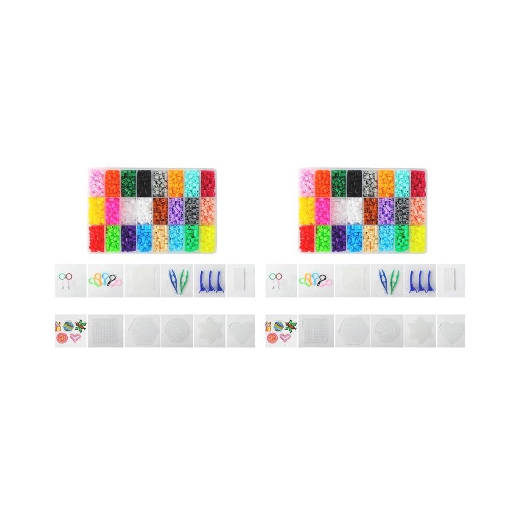 Zestaw 2 koralików bezpiecznikowych Fusion Hama koraliki perler koraliki papier do prasowania dla dzieci rękodzieła