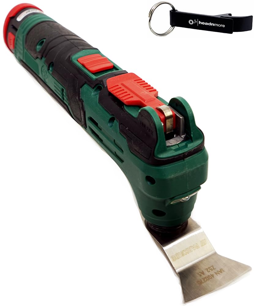 HEADNMORE® Bundle Parkside PAMFWS 12 A1 - Herramienta multifunción con batería de 12 V (incluye llavero HEADNMORE)