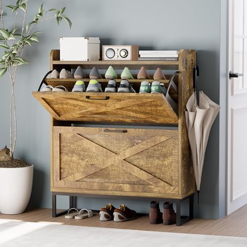 White Shoe Cabinet NOVAMAISON Narrow Shoe Storage Cabinet, Shoe