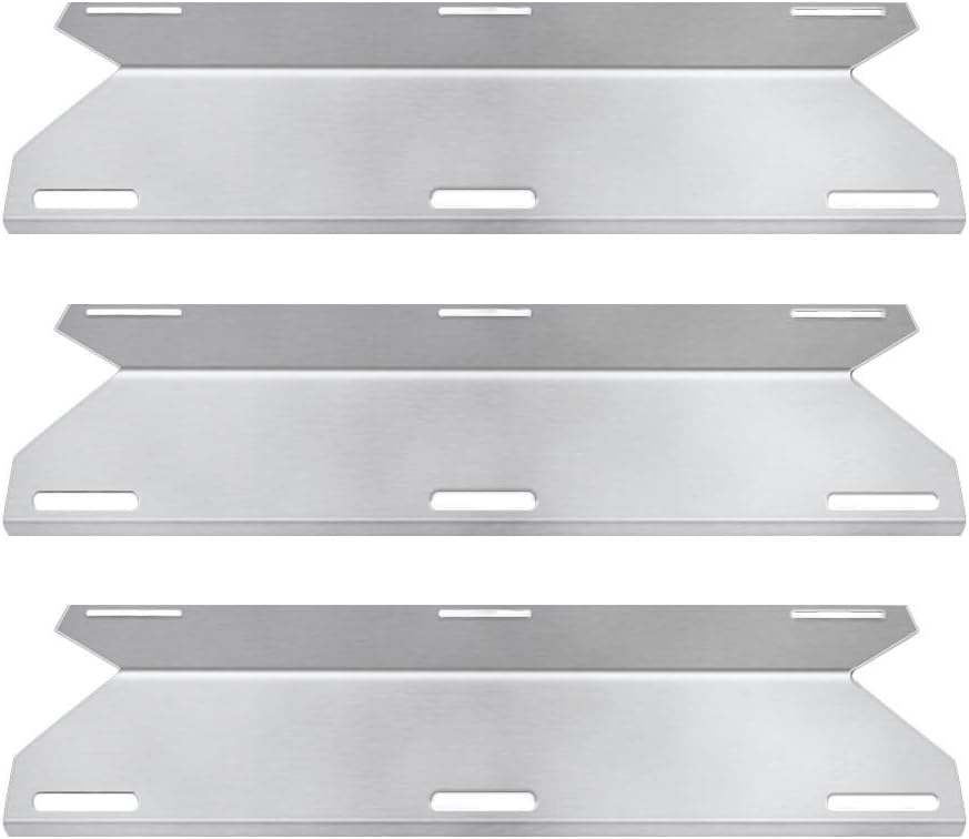 SH1231 (3-Pack) Stainless Steel Heat Plate Tent for Costco Jenn-air, Sterling Forge, Glen Canyon, Kirkland, Nexgrill Gas Grill Models