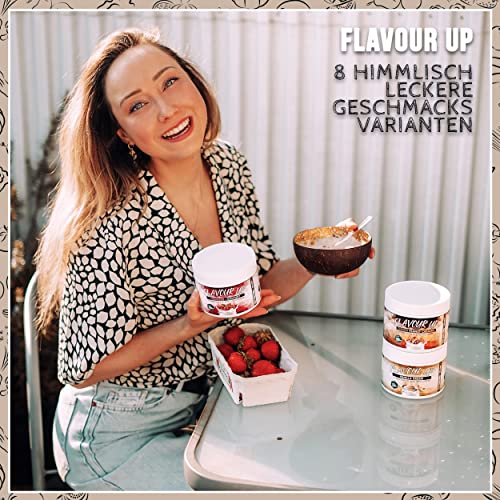 Geschmackspulver WHITE CHOCO COCOS 250g - Leckerer Geschmack und Süße - nur 11 kcal pro Portion - Vielseitig einsetzbar… – Bild 4