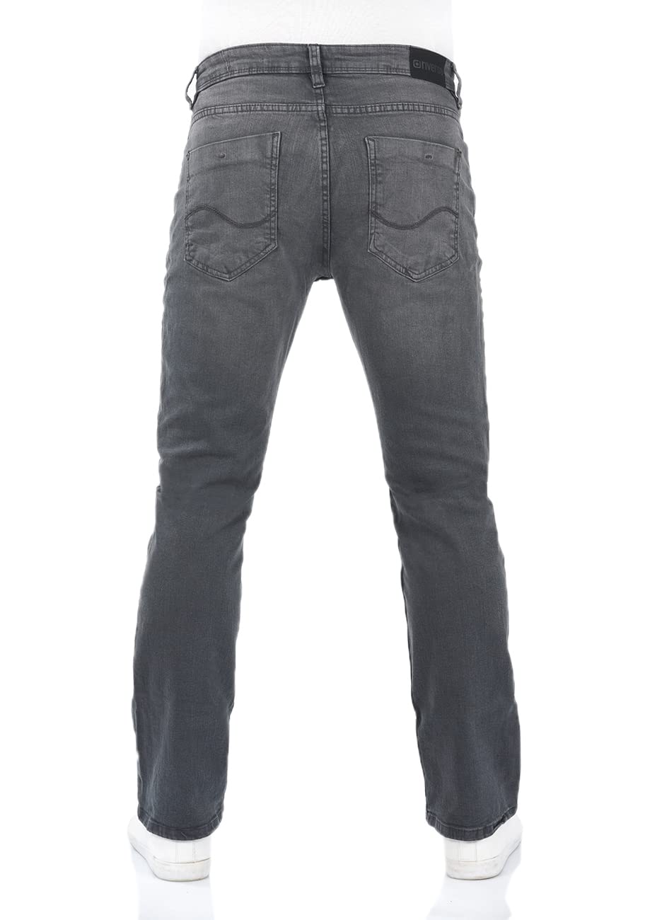 riverso Jeans da uomo stretch Bootcut RIVFalko Jeans Pantaloni Denim Nero Blu Grigio 29 30 31 32 33 34 36 38 40