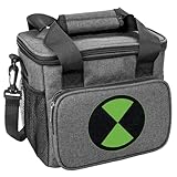 Popfunk Ben 10 Logo Soft Insulated Cooler Bag, Large Lunch Bag, Lightweight, Thermal and Reusable for Office, Picnic, Beach