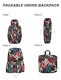 POKARLA Lightweight Packable Backpack 40L Hiking Daypack Walking Rucksack Foldable Camping Sports Outdoor Carry On Knapsack for Women Men - Image 7