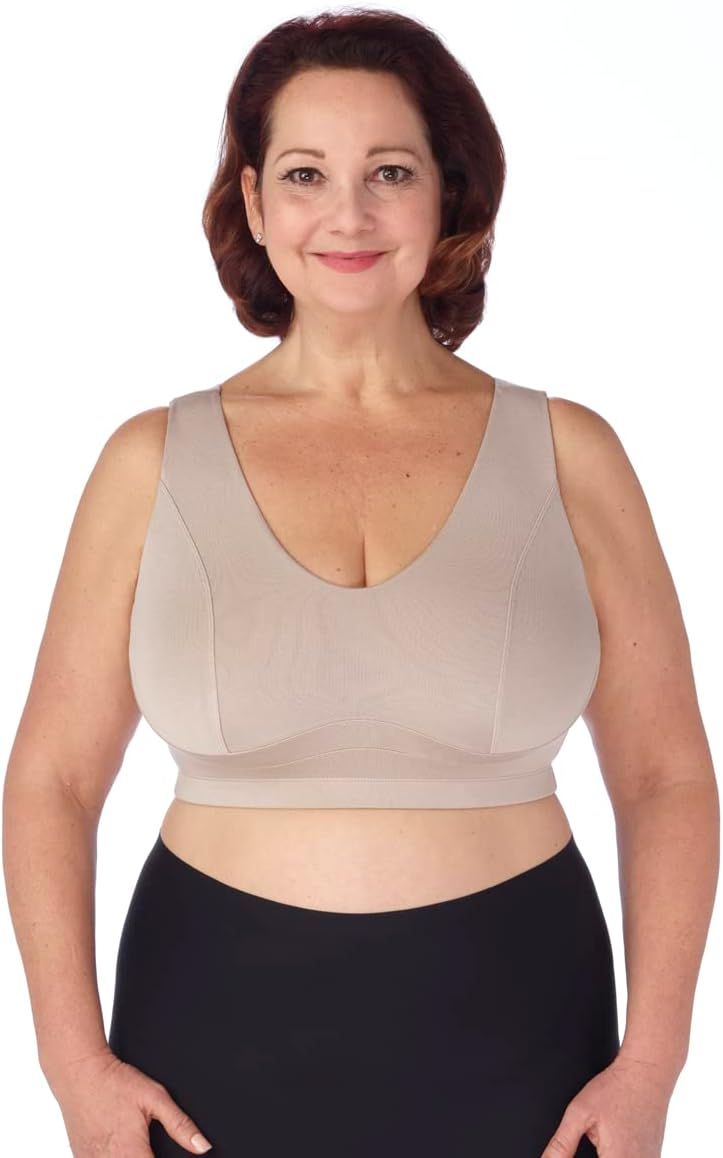 Silverts Women's Adaptive Wire-Free Breast Nest Bra - Sand SMA