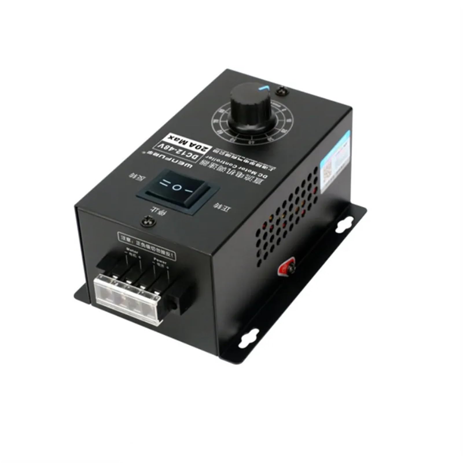 Display digitale reversibile 0~ regolabile DC 12-48V 20A regolatore di velocità del motore DC regolatore PWM 12V 24V 48V 1200W