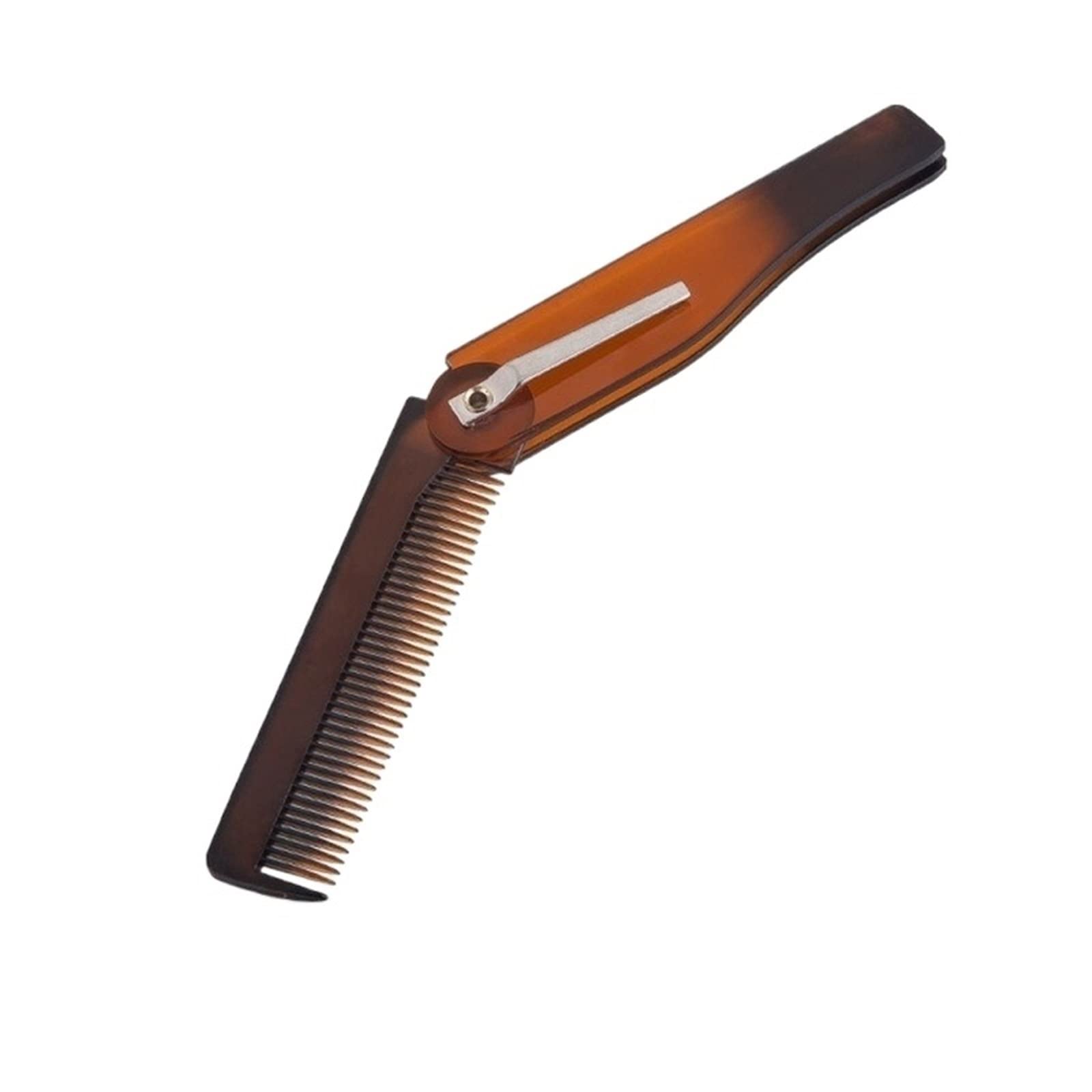 DieffematicSZ Grzebień Folding Comb Small And Portable Plastic Comb (Color : 1pce- brown)